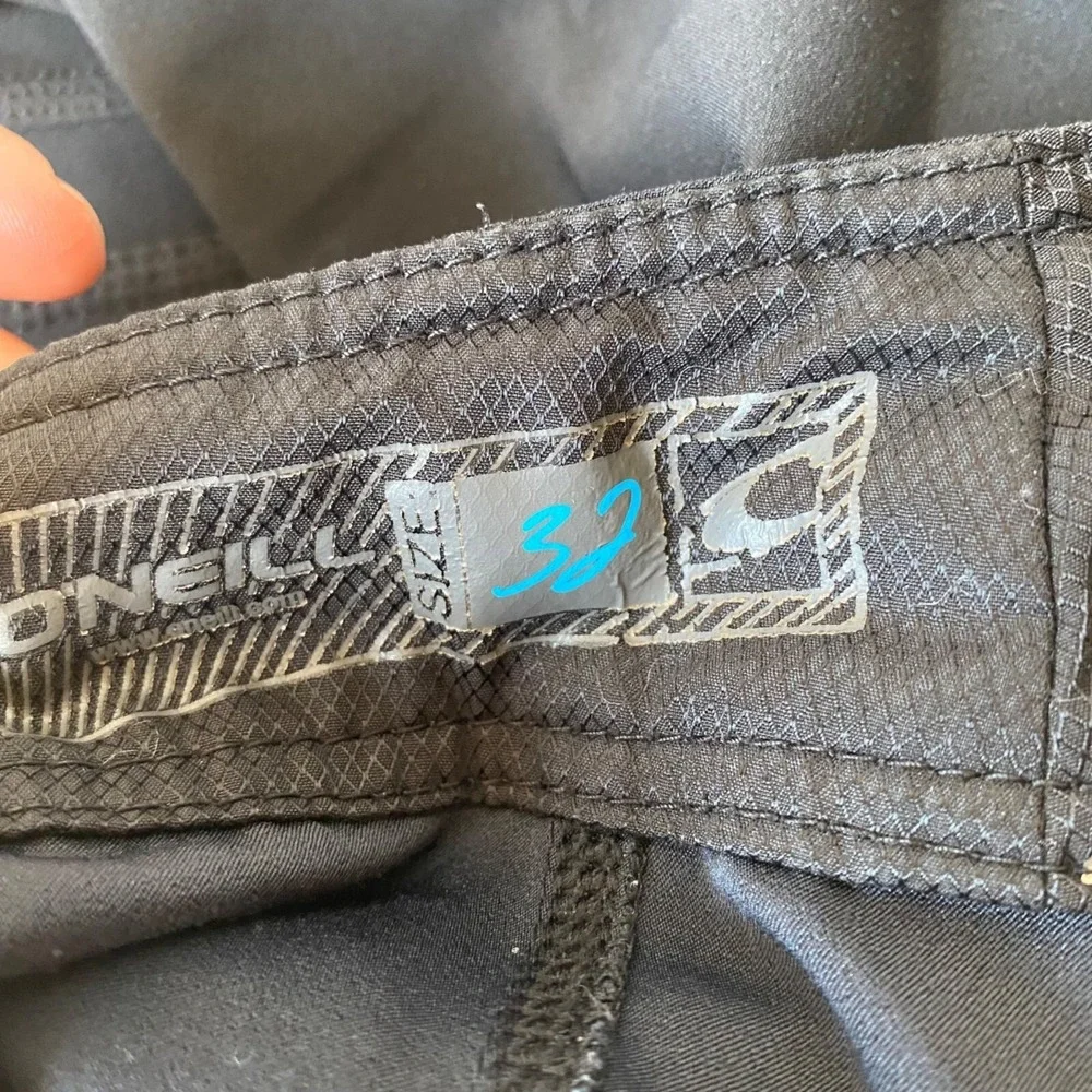 Oneill Hyperfreak boardshorts‎ swim trunks blue yellow stripes men 36